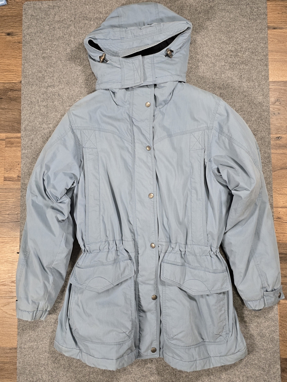 L.L.Bean Light Blue Women's Hooded Parka Jacket Size M